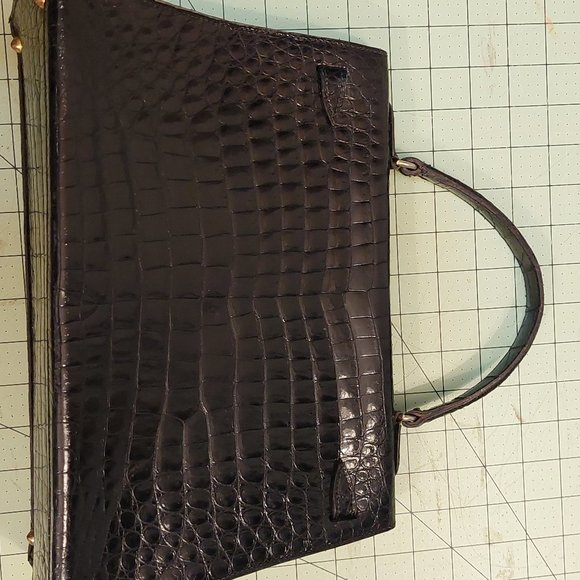VINTAGE Crocodile Handbag 32 CM - Picture 2 of 13